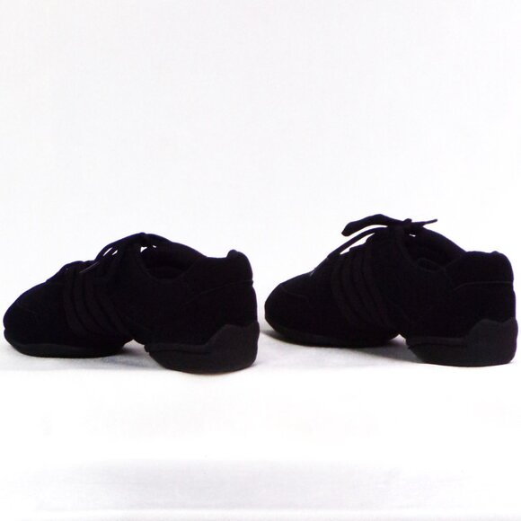 SANSHA SKAZZ 9M black split-sole ballet/exercise sneakers suede/canvas uppers - Picture 10 of 16
